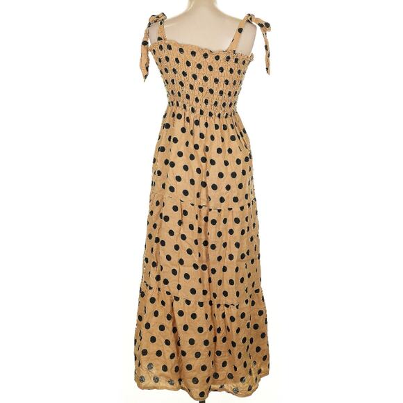 Faithfull + Net Sustain Rianne Elmelds Polka Dot Linen Midi Dress 10 - Picture 7 of 9